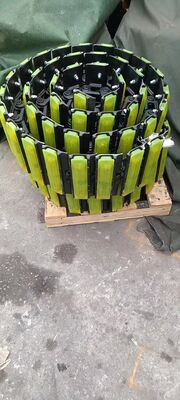 Bouw van een spoorketen voor graafmachines met rubberen plaat, spoorketen met padmontage voor onderstelonderdelen