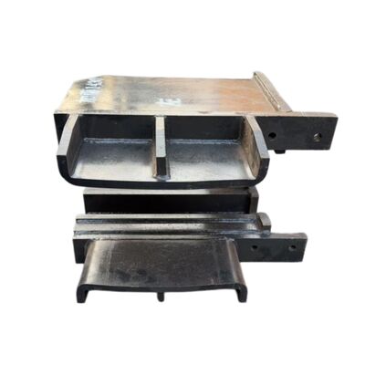 Idler juk / voorvork voor Kato HD1430 graafmachine onderwagenonderdelen, compatibel met Kato HD1430 graafmachine Idler voorvork, kaakbeugel, onderwagencomponenten inclusief vier wielen en één spoor