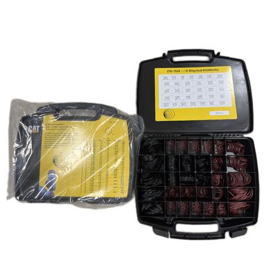 Reparatieset voor graafmachinekeerringen met aparte opbergdoos met raster en geprinte maattabel voor gemakkelijke toegang en minder machinestilstand